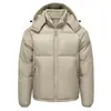 Efecto de retención de calor, grueso y cómodo, chaqueta de plumas, adecuada para clima extremadamente frío, chaqueta con capucha casual para hombre para comercio electrónico transfronterizo