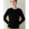 Suéter 100% cachemira pura para mujer, cuello redondo, tejido de trenzas, cárdigan grueso, jersey, capa base, corte holgado, abrigo de estilo nuevo