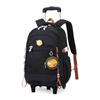 Mochila Escolar Trolley de Grande Capacidade Natural Fish Moderna e Simples para Alunos do Ensino Fundamental do 1º ao 4º ano, Universal para Meninos e Meninas, Repelente à Água