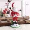 Decoraciones navideñas resina Anciano muñeco de nieve alce adornos hogar mueble de vino escritorio ambiente navideño suministros de decoración