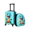 Equipaje de 18 pulgadas Maleta con ruedas para niños Venta al por mayor Caja de regalo Maleta de dibujos animados Maleta con ruedas universales Maleta de mano Mochila escolar