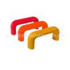 Mango para Máquina Herramienta CNC Huakai L90-400 Mango Ovalado de Baquelita Negro/Rojo Mango en Forma de U de Baquelita