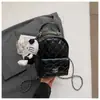 Mochila de Corrente com Diamantes para Mulheres, Bolsa de Mão Casual da Moda, Mini Mochila Escolar Estilo Coreano, Mochila de Viagem Tendência
