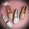 Zapatos de piel de vacuno de capa superior marca Ram originales para mujer, zapatos casuales cómodos de suela blanda, zapatos cómodos para mamá, mocasines