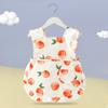 Mono con falda de princesa para bebé niña, babero de cena, tela de algodón, impermeable, anti suciedad, delantal de verano fino para niñas y niños
