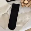Meias Femininas de Algodão Absorventes de Suor, Cano Rebatido, Largas, Cor Sólida Clássica Versátil, Meias de Microcompressão até a Panturrilha, Outono/Inverno 2026, Atacado