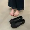 Zapatos retro estilo francés de punta dividida tipo pezuña de cerdo, zapatos planos sin cordones para mujer, zapatos de abuela, nuevo modelo otoño 2026, corte bajo, suela blanda