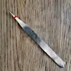 Herramienta de reparación G19 codo 11 cm pinzas de punta gancho recto Pinzas Pinzas de acero inoxidable gancho curvo puesto de un yuan