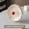 Prato de osso para mesa de jantar em casa, bandeja de osso, prato de lixo, prato de osso de plástico de luxo leve, prato de lanche, base para armazenamento, prato de frutas