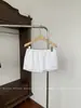 En Stock Envío Directo Falda Media de Algodón Puro y Lino, Adelgazante Engrosada de Lino Versátil Forro Anti-Exposición Falda Corta para Mujer Verano