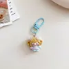 Lindo Pelo Corto Kt Niña Pequeña Llavero Colgante Corazón de Chica Colgante de Bolso Accesorios de Mochila de Dibujos Animados Regalo para Mejor Amiga