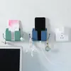 Estante de almacenamiento para teléfono móvil junto a la cama, soporte de pared para teléfono móvil, caja de almacenamiento adhesiva para controles remotos de TV y aire acondicionado