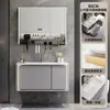 Yida Puede Personalizar Paneles de Puerta Pintados de Roble Gris Hierro Gabinete de Baño Gabinete con Lavabo de Mano para Baño Juego de Gabinetes de Baño