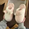 Pantuflas de algodón esponjosas para mujer, adecuadas para otoño e invierno, para uso en interiores, dormitorios, con suelas antideslizantes, cálidas, cómodas y suaves, también disponibles como juego para parejas