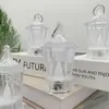Lámpara de Viento Pequeña Transparente de Producto Nuevo LED Vela Digital Venta Caliente Transfronteriza Lámpara de Viento Pequeña Transparente Luz de Noche