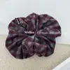 Goma para el pelo de tela a cuadros estilo coreano para mujeres con temperamento artístico, Lazo para el pelo, Banda para moño, Cuerda para el pelo