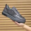 Zapatillas de Lona de Cuero con Parches de Nuevo Estilo para Hombre, Punta Redonda, Caña Baja, Zapatos Casuales Formales para el Trabajo, Zapatillas con Suela Gruesa que Aumentan la Altura para Hombre