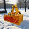 Lanzanieves Montado en Vehículo con Máquina Limpiadora de Hielo y Nieve en Carreteras, Máquina Limpiadora de Nieve para Zonas Escénicas de Carreteras Autoalimentada, Lanzanieves