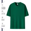 Camisetas de Manga Curta de Verão com Logos Personalizados, Tops da Moda de Tamanho Grande com Caimento Solto, Camisetas de Ombro a Ombro, Uniformes de Trabalho em Grupo Feitos Sob Medida, Uniformes de Turma