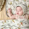 Funda de Almohada para Bebé Gasa de Algodón Bambú Almohada Nube Gasa para Almohada Recién Nacido Almohada Plana Almohadilla Antivómito Absorbente de Sudor Transpirable Suave