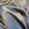 Textura de Lámina Dorada Seda Fondo de Sirena Tela para Vestido Tela Degradada Vestido Colorido Seda Ilusión