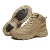 Otoño e Invierno nuevos zapatos de senderismo para senderismo zapatilla de combate para hombre al aire libre botas tácticas de entrenamiento botas Martin cálidas