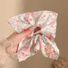 Bufanda Cuadrada de Cuadros Azules Coreana con Lazo, Goma para el Cabello, Diadema de Alta Gama para Mujer, Cuerda para el Cabello, Diadema de Moda, Accesorios para el Cabello