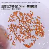 Rhinestones para decoración de uñas de color mixto súper brillantes, mini gemas cuadradas para uñas de base plana, decoraciones para uñas de color dopamina