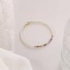 Nueva pulsera de turmalina natural muy fina para mujer, nicho de lujo ligero, pulsera exquisita de perlas Shijia, pulsera de regalo para amigas, pulsera para mujer