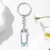 Llavero Colgante de Gato Lindo de Dibujos Animados Nuevo Transfronterizo Llavero Creativo de Animales de Dibujos Animados de Aleación para Parejas