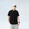 Bestseller de Almacén/Supermercado RelámpagoCamiseta de Manga Corta para Jóvenes Hombres de Verano en Tejido Piqué, Casual Deportivo, Corte Holgado, Tallas Grandes
