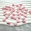 Miçangas Acrílicas Coloridas de Primavera em Formato de Coração com Furo Grande Cor Sólida Coração de Pêssego Miçangas Soltas Acessórios para Miçangas DIY Pulseira Colar Crianças
