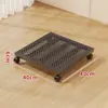 Camión para transportar remolques, ruedas giratorias silenciosas de alta resistencia, carro de placa de hierro, carro tortuga, carrito de plataforma plana, carro de cuatro ruedas abatible