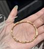 Nueva Pulsera de Bambú Cepillado Estilo Chino para Mujer, Diseño Retro de Lujo Ligero Estilo Nacional, Pulsera Versátil Chapada en Plata, Artículo Caliente Estilo Nacional