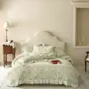 Juego de Cuatro Piezas de Terciopelo de Leche Grueso Francés Tallado para Otoño e Invierno, Suave y Femenino, Coral de Terciopelo Antiestático Tallado, Ropa de Cama 2m