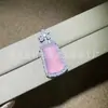 Pingente de Calcedônia Rosa Natural Banhado a Prata, Fecho de Segurança de Ágata Rosa, Pingente de Jade Cabacinha, Suprimento Vivo