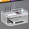 Caja de Almacenamiento de Pared para Wifi Estante para Colocar Router Sin Perforar Agujeros en la Pared Estante de Almacenamiento de Pared para Decodificador de TV