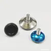 Herrajes para Muebles Lámina de Hierro Base Negra Pies Ajustables Muebles Estables Almohadillas de Plástico para Pies Tazas para Pies Base de Exhibición Pies de Ajuste