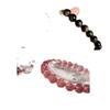 Fabricante de Joyería Dianrun Suministra Pulseras de Cristal de Fresa, Pulseras de Amatista y Obsidiana, y Regalos de Piedra de Nacimiento de Febrero para Mujeres