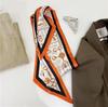 Camisa a juego Bufanda de seda Verano Delgada 2025 Nuevo Primavera y Otoño Larga Elegante Delgada Estrecha Verano Delgada Bufanda Protectora para el Cuello