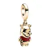 Miçangas de Furo Grande Panjia Pingente para Fazer com Fio Elementos Disney Mickey Mouse Liga Esmalte Gotejado Miçangas de Furo Grande Atacado