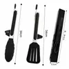 Frigideira Antiaderente Pinça Especial para Bife, Pinça de Silicone para Alimentos, Pinça de Churrasco, Resistente a Altas Temperaturas, Pinça de Cozinha Anti-Escaldante com Suporte