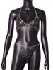 Suministro Transfronterizo AYJ 2026 AliExpress Amazon Europeo y Americano Ropa de Mujer Flor de Ciruelo Pedrería Bikini Sexy D21141
