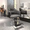 Silla elevadora para salón de peluquería, silla giratoria simple para permanente y tinte, silla de corte de pelo de lujo ligero moderna para salón de peluquería, silla de barbero específica para salón
