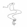 Collar de estrella redonda de circón, cadena para la clavícula de nicho de lujo ligero, elegante y versátil, joyería de moda de alta gama al por mayor