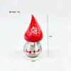 Adorno de cristal de Papá Noel, accesorio de decoración de escena navideña de cristal, adorno de escritorio, regalo, pieza decorativa