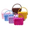 Bolsa de Silicona de Colores Dulces para Niñas, para Hacer Manualidades, con Agujeros en la Pared, Bolso de Gelatina Portátil, Bolso de Playa DIY, Fresco y Dulce, Se Puede Guardar y Transportar
