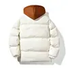 Nueva chaqueta de algodón de invierno de comercio exterior para hombre, moderna, holgada, con capucha, engrosada, de dos piezas falsas, abrigo de algodón, chaqueta de algodón cálida para jóvenes para comercio transfronterizo
