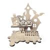 Artesanías de madera transfronterizas para Halloween, Acción de Gracias, candelabro de calabaza, adornos de escritorio, ambiente festivo, productos decorativos de madera