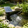 Nueva bomba de oxígeno de 6W con 4 cabezales, alimentada por energía solar, transfronteriza, para villas, estanques de peces, acuarios, rocallas y uso en exteriores